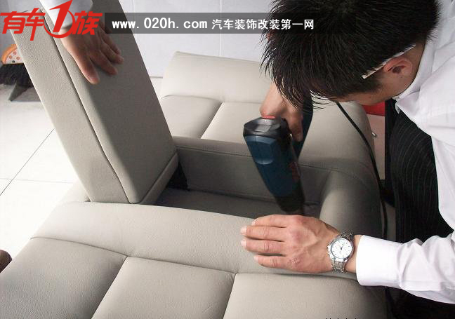 奥迪A6座椅改装,奥迪A6L真皮改装