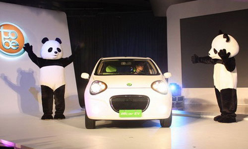 台湾裕隆汽车展出吉利熊猫电动版 命名为Tobe