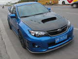 斯巴鲁STI<font color=red>翼豹改装</font>ADVAN Racing轮毂与外观装饰作业