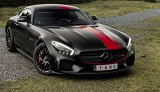 黑色蟒蛇 改装红黑条纹奔驰AMG GT S