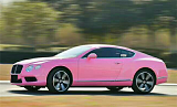 宾利欧陆GT改装鉴赏 粉红外观显得可爱