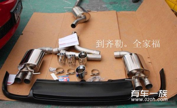 奥迪A5改装AWE排气_RS5轮毂与使用感受