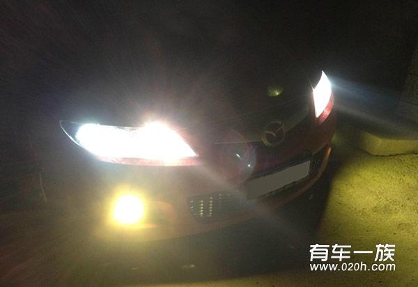 马自达6改装灯光 G35双光透镜天使眼作业