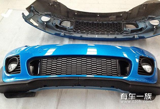 蓝色Mini Cooper S改装JCW包围作业