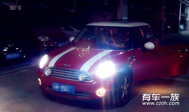 MINI Cooper Fun改装氙灯大灯