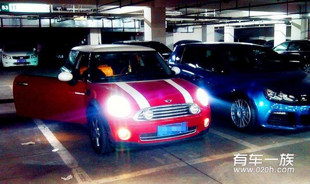 MINI Cooper Fun改装氙灯大灯