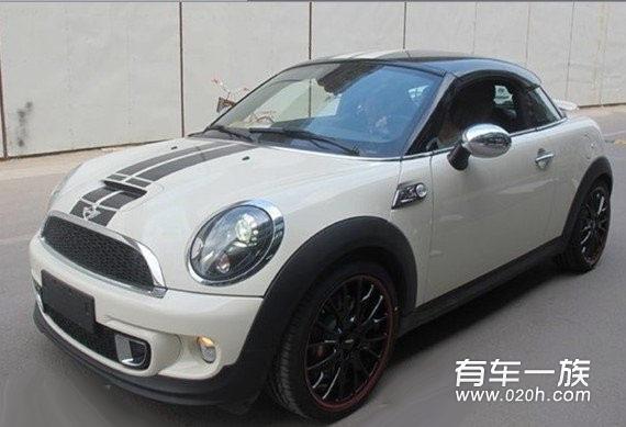 MINI Coupe s改装红色18寸限量版jcw 轮毂套件