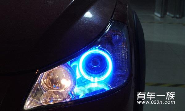 风神S30改装Q5双光透镜_高亮氙气灯天使眼作业