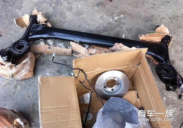 斯柯达晶锐改装碟刹与宽体作业