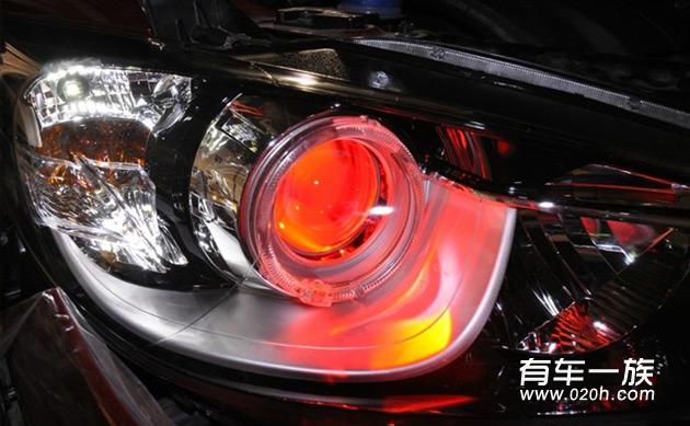 马自达CX-5改装海拉透镜红恶魔眼 灯光升级作业