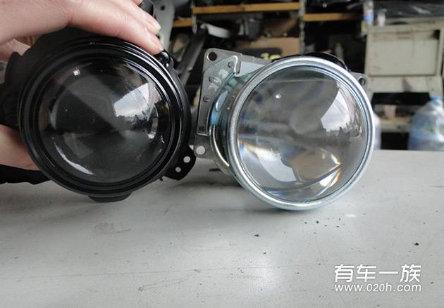 纳智捷大7改装Q5拆车透镜 灯光升级作业