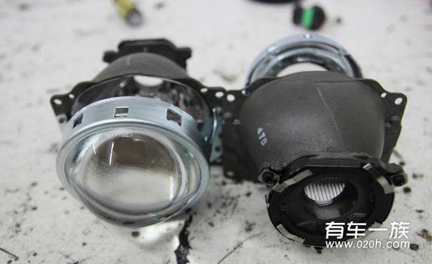 马自达3昂克塞拉改装灯光作业 升级Q5透镜