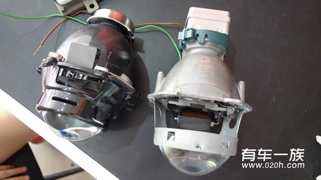 昂克赛拉改装海拉3透镜 灯光升级及对比Q5透镜分析