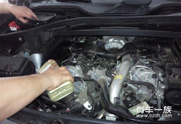 用车70000公里奔驰GL350保养换变速箱油及保养费用