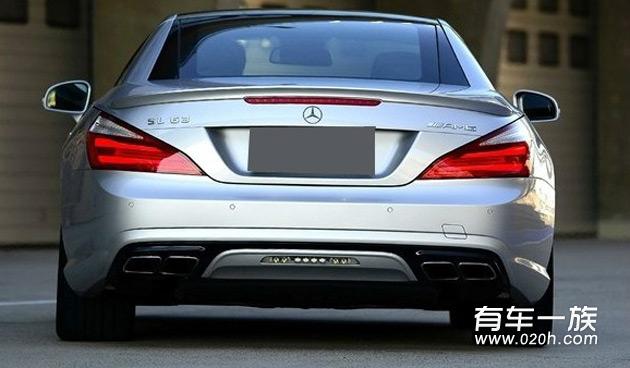 奔驰SL改装AMG SL63包围排气套件 改装前后对比