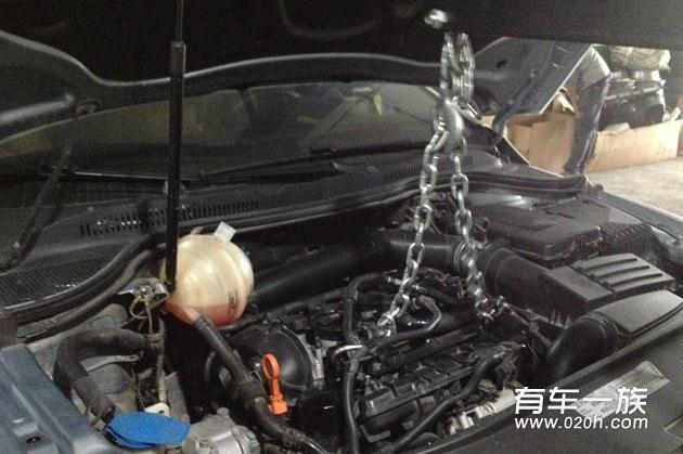 用车3万公里大众CC保养作业与价格 换张紧器洗节气门 