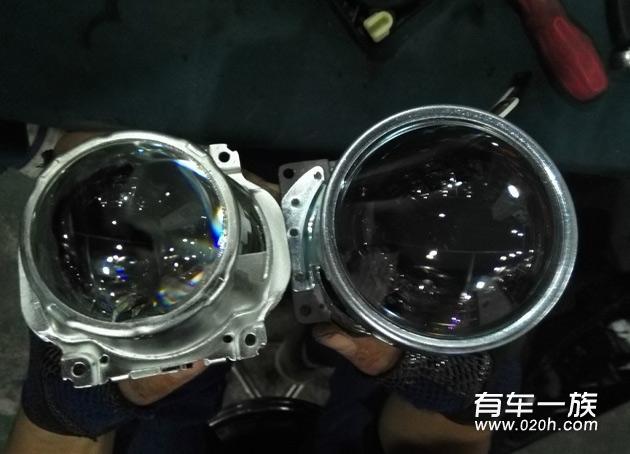 海马S7改装Q5双光透镜氙气灯自