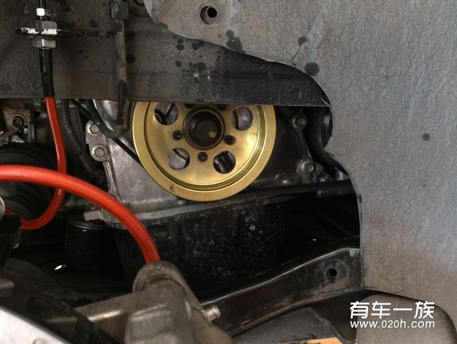 cx-5改装刹车盘卡钳刹车皮加皮带轮