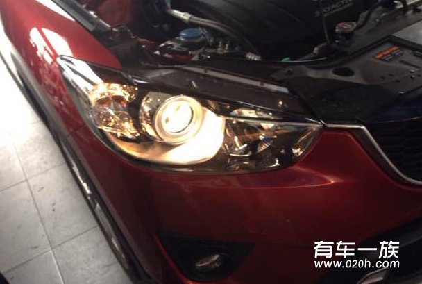 马自达cx-5改装双光透镜疝气安定器