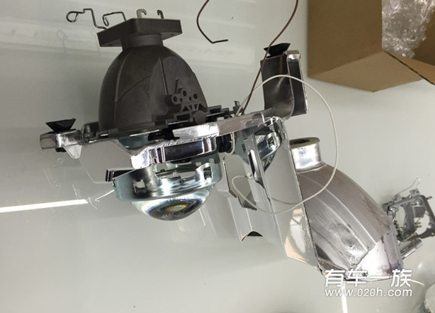 马自达cx-5改装海拉5透镜疝气灯天使眼