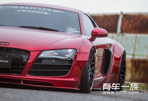 奥迪R8改装车身外观套件LIBERTY WALK