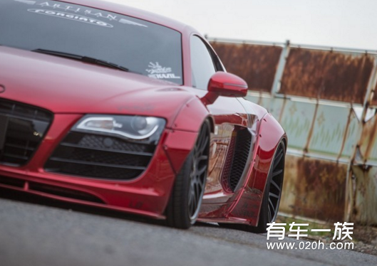 奥迪R8改装车身外观套件LIBERTY WALK