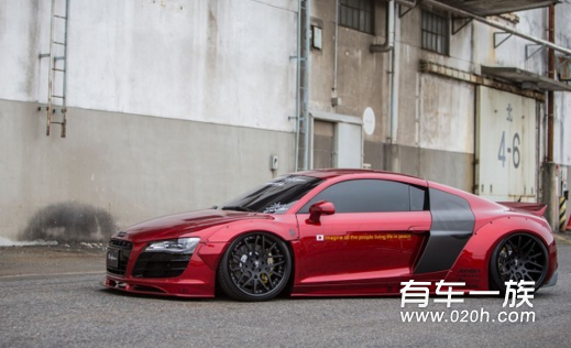 奥迪R8改装车身外观套件LIBERTY WALK