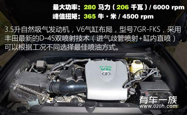 丰田普拉多3.5L测评之减排量增动力