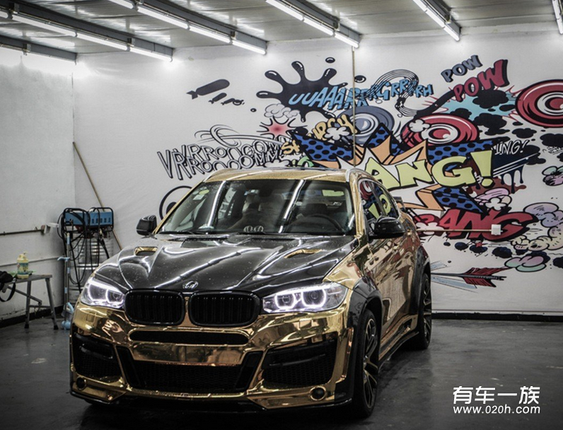 壕气冲云 土豪金改装Lumma X6