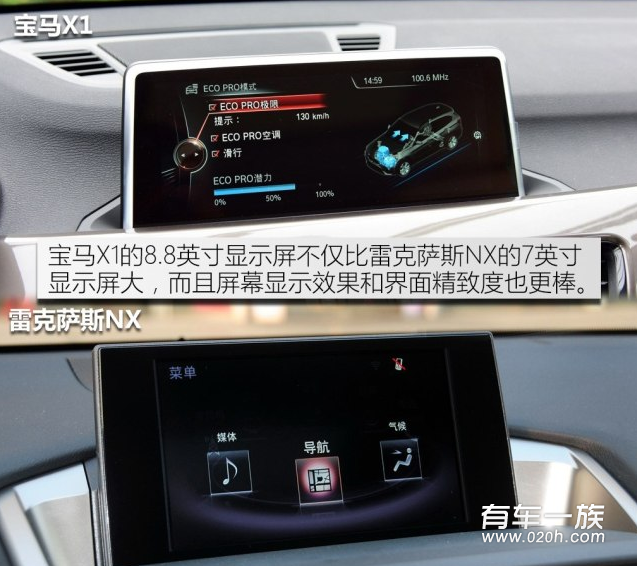 宝马X1与雷克萨斯NX豪华内饰哪家强