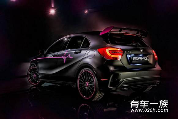 魅惑紫红 改装奔驰A45 AMG Erika