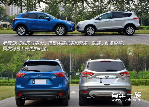 马自达CX-5与福特翼虎颜值较量