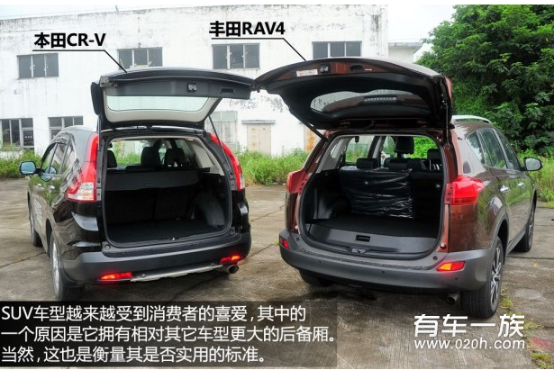 丰田RAV4与本田CR-V储物空间大比拼