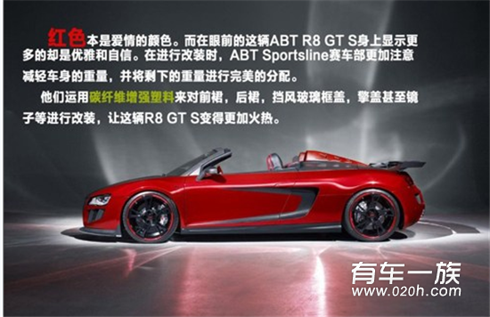 红与黑相接 ABT Sportsline改装奥迪R8 GT S