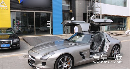 奔驰SLS AMG 心跳装饰线车身改色案例