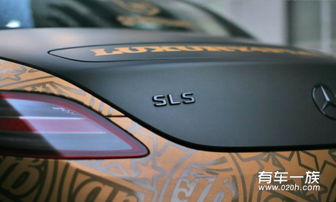 华贵暗金 奔驰SLS AMG改装外观案例