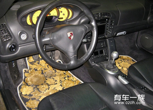 保时捷996Turbo敞篷改装外观黄金甲