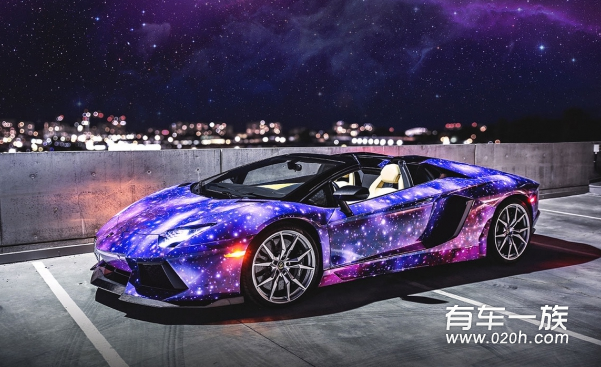 披上璀璨星空外衣 兰博基尼Aventador改装