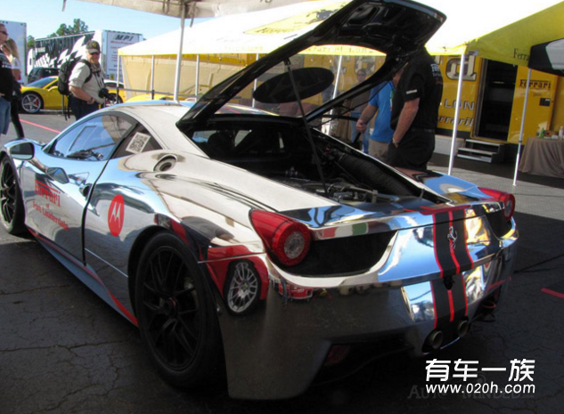 法拉利458赛车改装外观镀铬