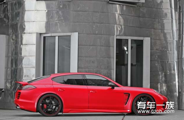 不再低调 火红版改装保时捷Panamera Turbo