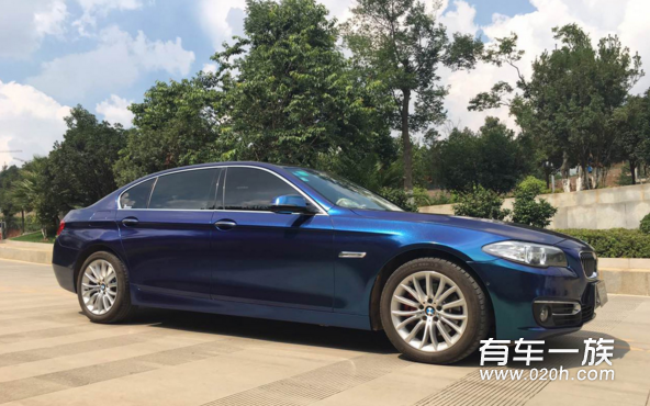 宝马5系改什么颜色好看 宝马5改魅蓝色