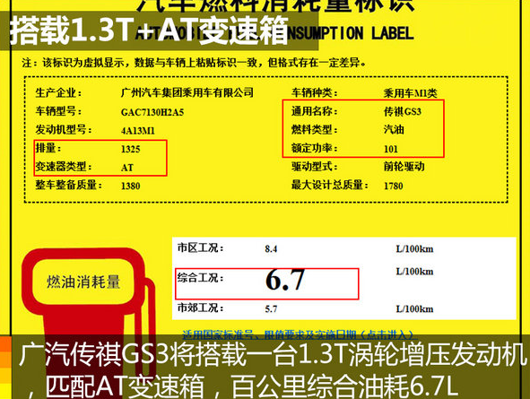 传祺GS3自动挡油耗多少 传祺GS3自动挡省油吗