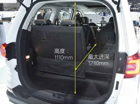 东风景逸X6后备箱尺寸容积空间大小