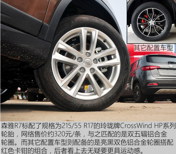 森雅R7轮圈尺寸规格 <font color=red>森雅R7原厂轮胎型号</font>价格