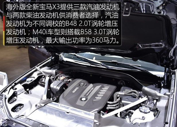 全新宝马X3用什么发动机？全新宝马X3发动机型号参数