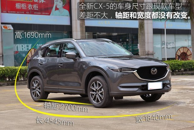 17全新马自达CX-5车身尺寸长宽高轴距多少