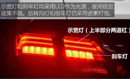 启辰D60尾灯怎么样？启辰D60尾灯图解