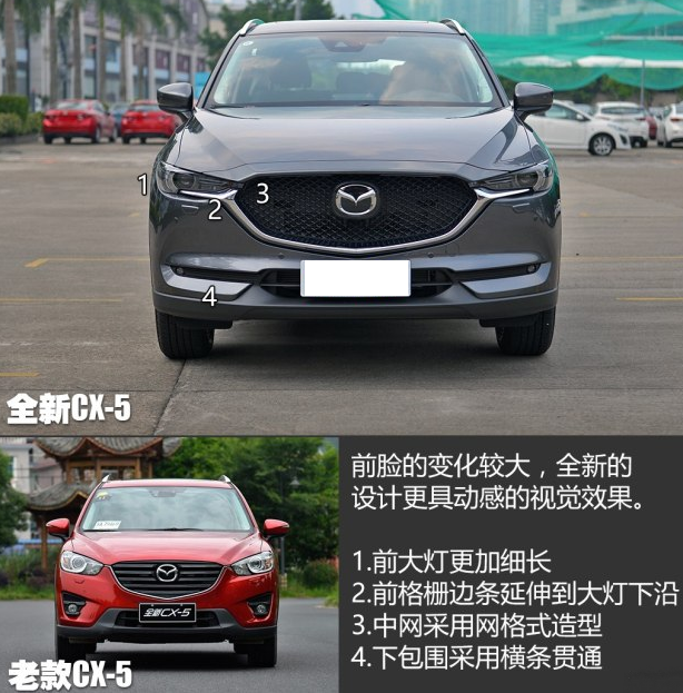 全新马自达CX-5外观有什么变化？新cx-5外观改变细节解析