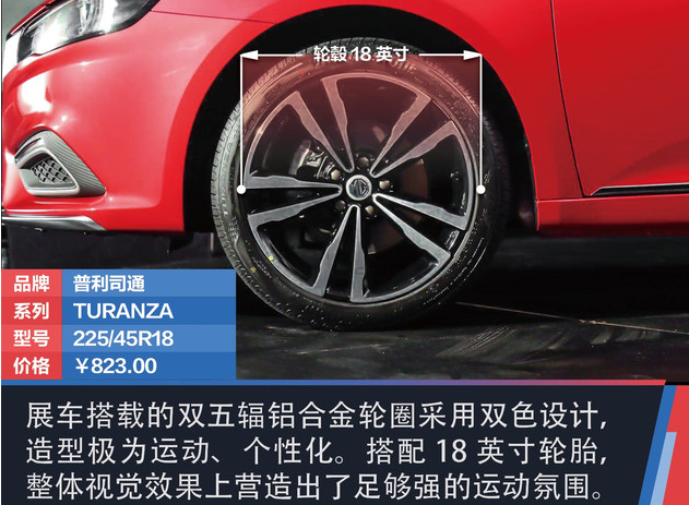 全新名爵6轮圈尺寸规格 新名爵6原装轮胎品牌价格