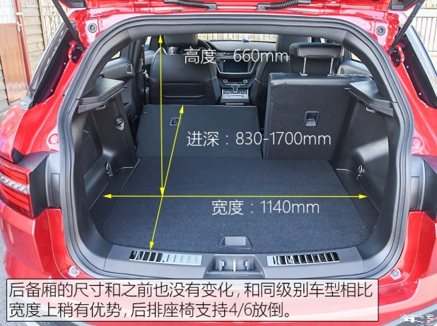 陆风X7劲越后备箱尺寸多少？陆风X7劲越后备箱空间大小